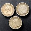 Image 2 : SOUTH AFRICA 2-1/2 Shillings 1892-1896 A Lot of 3 Pieces Fine-Very Fine