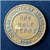 Image 1 : AUSTRALIA Half Penny 1923 KM# 22 Single Piece Very Fine