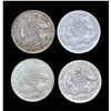 Image 1 : AUSTRALIA Florin 1914-1928. A Lot of 4 Pieces Very Good-Fine