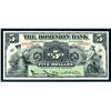 Image 1 : THE DOMINION BANK $5.00 1925 CCCS Banknote Very Fine