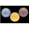 Image 2 : CANADA 1960 North York Coin Club 3 Medal Set and Box. UNC