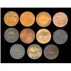 Image 2 : CANADA Token 1855-1860. A Lot Of 11 Prince Edward Island Pieces Fine-Extra Fine