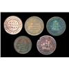 Image 2 : CANADA Token 1813-1815. A Lot of 5 Nova Scotia Pieces Very Good-Fine