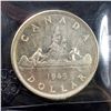 Image 1 : CANADA $1.00 1945 5/5 George VI CCCS Extra Fine