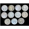Image 2 : STRAITS SETTLEMENTS 20 Cents 1884-1901. A Lot of 11 Coins Very Good-Very Fine