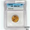 Image 1 : 1970-S Lincoln Memorial Cent ICG MS64 RD Small Dat