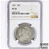 Image 1 : 1821 Capped Bust Half Dollar NGC VF35