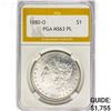 Image 1 : 1880-O Morgan Silver Dollar PGA MS63 PL
