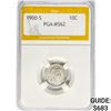 Image 1 : 1900-S Barber Dime PGA MS62