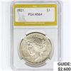 Image 1 : 1921 Silver Peace Dollar PGA MS64