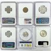Image 2 : 1910-1964 Set [6] Misc Graded Coins MS