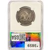 Image 2 : 1853 Seated Liberty Half Dollar PGA MS60 ARWS&Rays