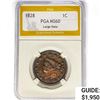Image 1 : 1828 Coronet Head Large Cent PGA MS60 Large Date