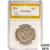 Image 1 : 1832 Capped Bust Half Dollar PGA MS60