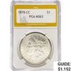 Image 1 : 1878-CC Morgan Silver Dollar PGA MS63