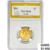 Image 1 : 1881 $5 Gold Half Eagle PGA MS60 FS-305