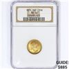 Image 1 : 1874 10K .13oz gold SWE NGC MS66