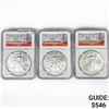 Image 1 : 2011[S] Set [3] American Silver Eagles NGC MS69