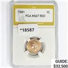 Image 1 : 1881 Indian Head Cent PGA MS67 RED