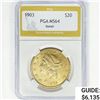 Image 1 : 1903 $20 Gold Double Eagle PGA MS64 Detail