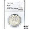 Image 1 : 1946-S Walking Liberty Half Dollar NGC MS66