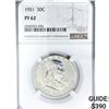 Image 1 : 1951 Franklin Half Dollar NGC PF62