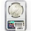 Image 2 : 1923-D Silver Peace Dollar NGC MS61