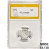 Image 1 : 1892 Barber Dime PGA MS66