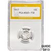 Image 1 : 1917 Mercury Silver Dime PGA MS65+ FSB