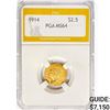 Image 1 : 1914 $2.50 Gold Quarter Eagle PGA MS64