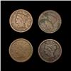 Image 1 : [4] Varied US Large Cents [1846, 1848, [2] 1851] N