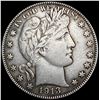 Image 1 : 1913 Barber Half Dollar NICELY CIRCULATED