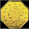 Image 1 : 1871 Octagonal California Gold Quarter LIGHTLY CIR