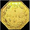 Image 2 : 1871 Octagonal California Gold Quarter LIGHTLY CIR