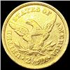 Image 2 : 1869-S $2.50 Gold Quarter Eagle ABOUT UNCIRCULATED