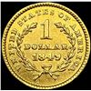 Image 2 : 1849 Rare Gold Dollar CLOSELY UNCIRCULATED