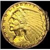 Image 1 : 1909 $2.50 Gold Quarter Eagle NICELY CIRCULATED