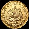Image 1 : 1945 Mexico .0482oz Gold 2 Pesos UNCIRCULATED