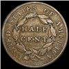 Image 2 : 1828 Classic Head Half Cent NICELY CIRCULATED