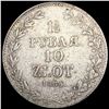 Image 2 : 1836 Poland Silver 1 1/2 Rubles LIGHTLY CIRCULATED