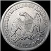 Image 2 : 1857 Seated Liberty Half Dollar CLOSELY UNCIRCULAT