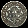 Image 2 : 1809 LG/SM 0 C 4 Classic Head Half Cent NICELY CI