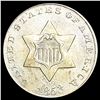 Image 1 : 1853 Silver Three Cent CHOICE AU