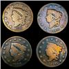 Image 1 : [4] Large Cents ((2) 1820, 1826, 1828) NICELY CIRC