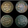 Image 2 : [4] Large Cents ((2) 1820, 1826, 1828) NICELY CIRC