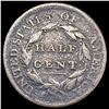 Image 2 : 1809 Classic Head Half Cent NICELY CIRCULATED