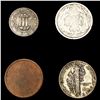 Image 2 : [4] Varied US Coinage [1857, 1873, 1920] LIGHTLY C
