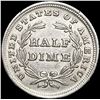 Image 2 : 1837 No Stars Seated Liberty Half Dime UNCIRCULATE