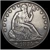 Image 1 : 1854 Arws Seated Liberty Half Dollar ABOUT UNCIRCU