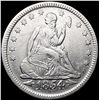 Image 1 : 1854 Arws Seated Liberty Quarter CLOSELY UNCIRCULA